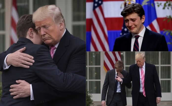 Barron Trump emotional moment